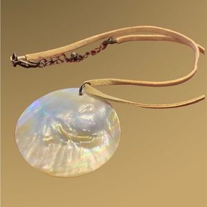 🌠Pendant Shell Disc Suede Necklace🌠